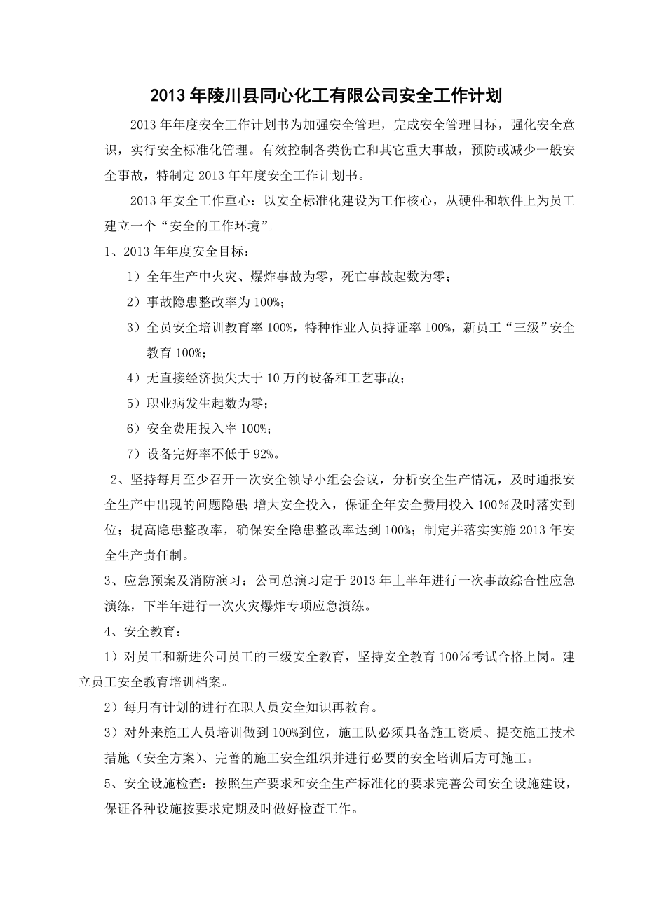 同心化工有限公司安全生产计划.doc_第2页