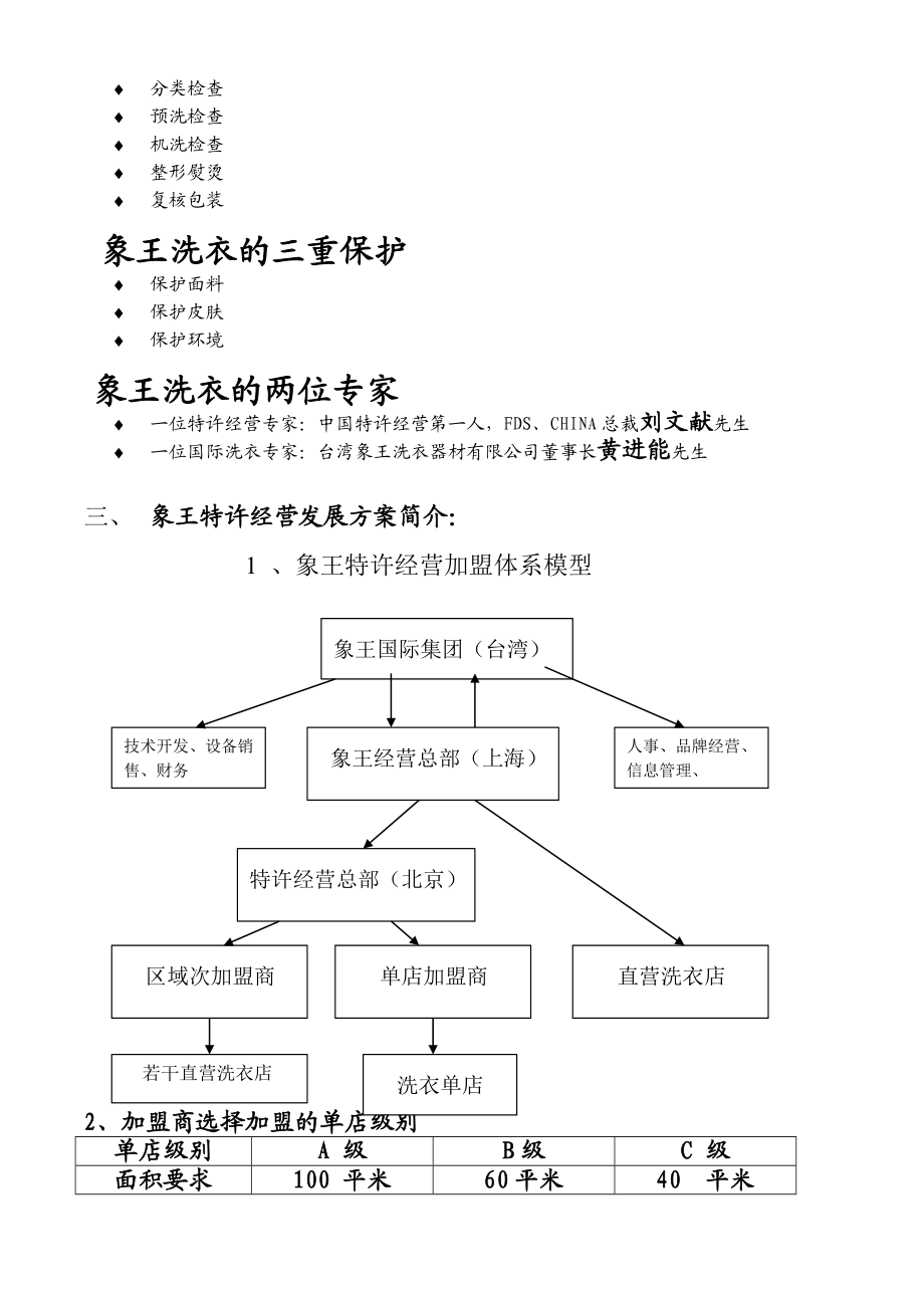 XXX洗衣连锁项目建设可行性报告(特许经营招商手册).doc_第3页