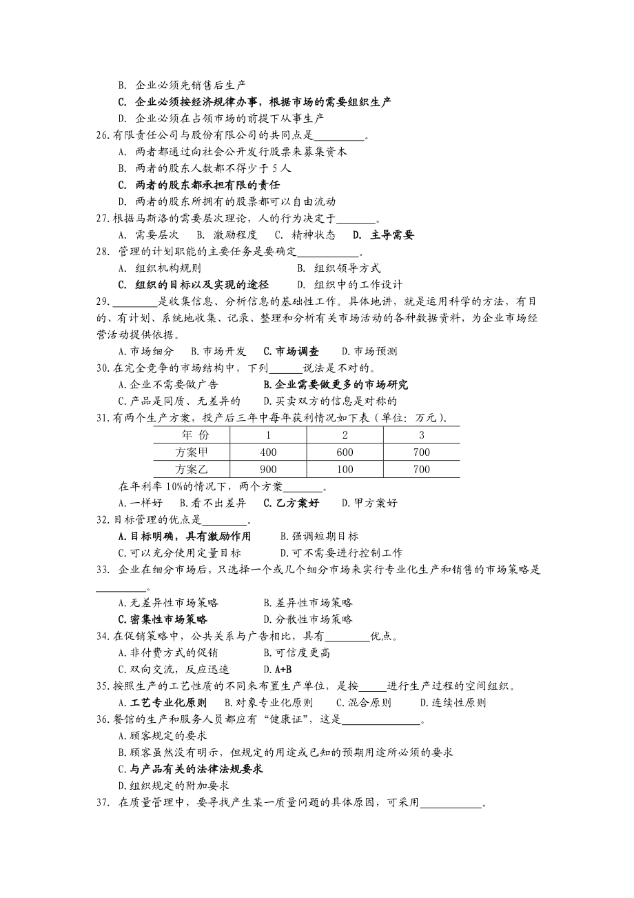 企业管理综合测试(一).doc_第2页