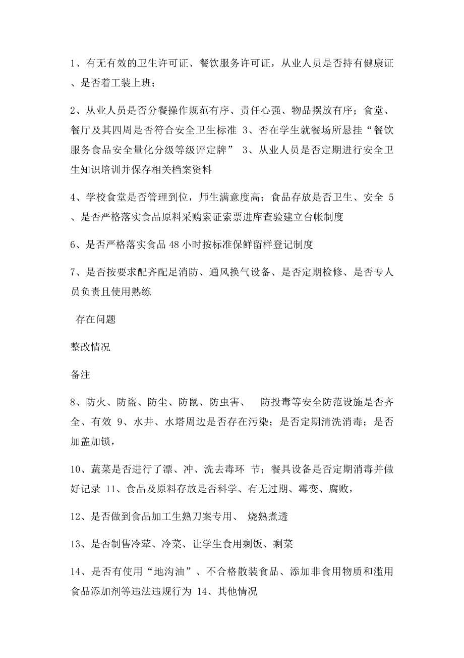 学校安全检查隐患排查记录表.docx_第3页