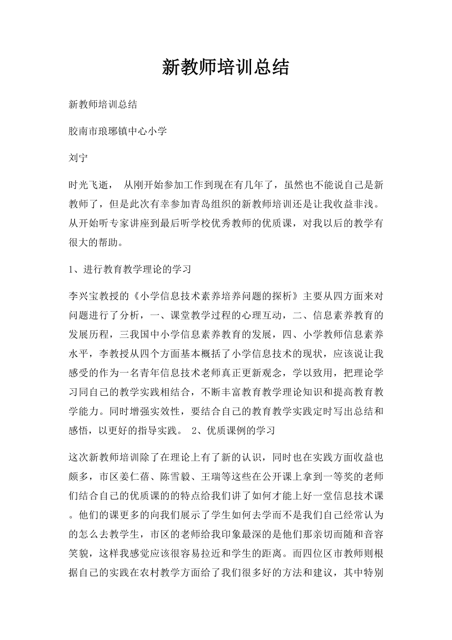 新教师培训总结.docx_第1页