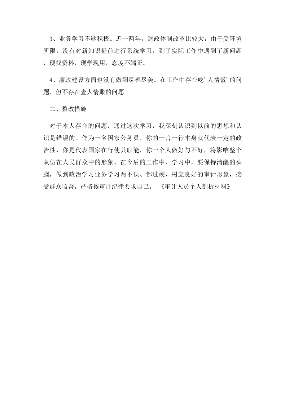 审计人员个人剖析材料.docx_第2页