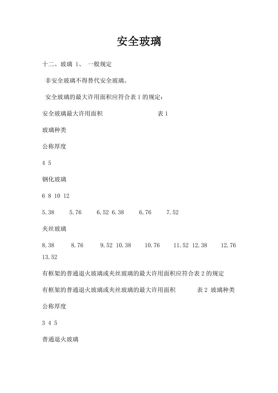 安全玻璃.docx_第1页