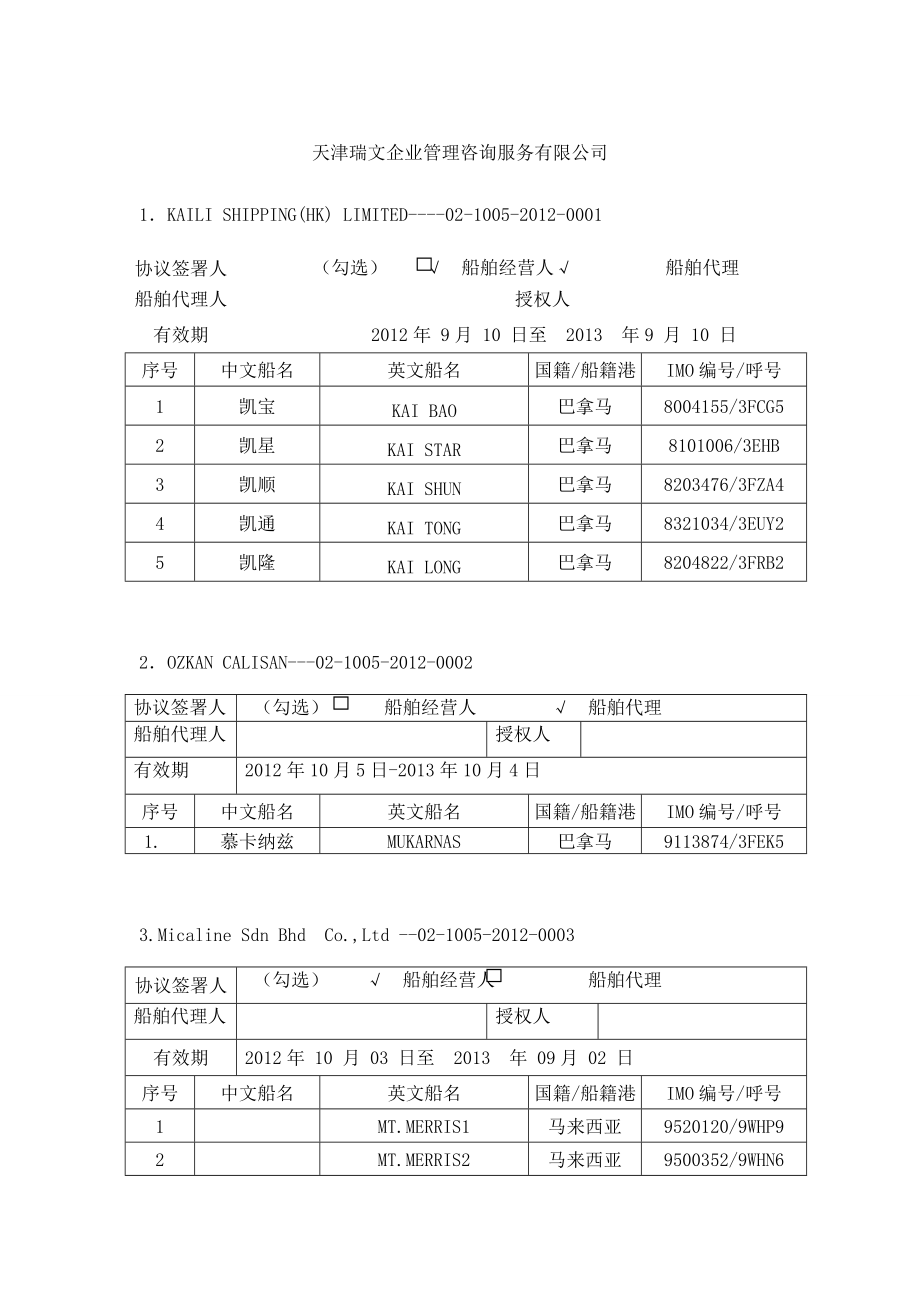 天津瑞文企业管理咨询服务有限公司清污协议doc天津海事局.doc_第1页