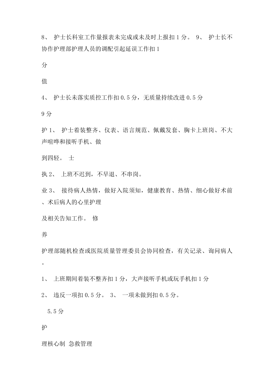 护理部护理质量考核细则.docx_第2页