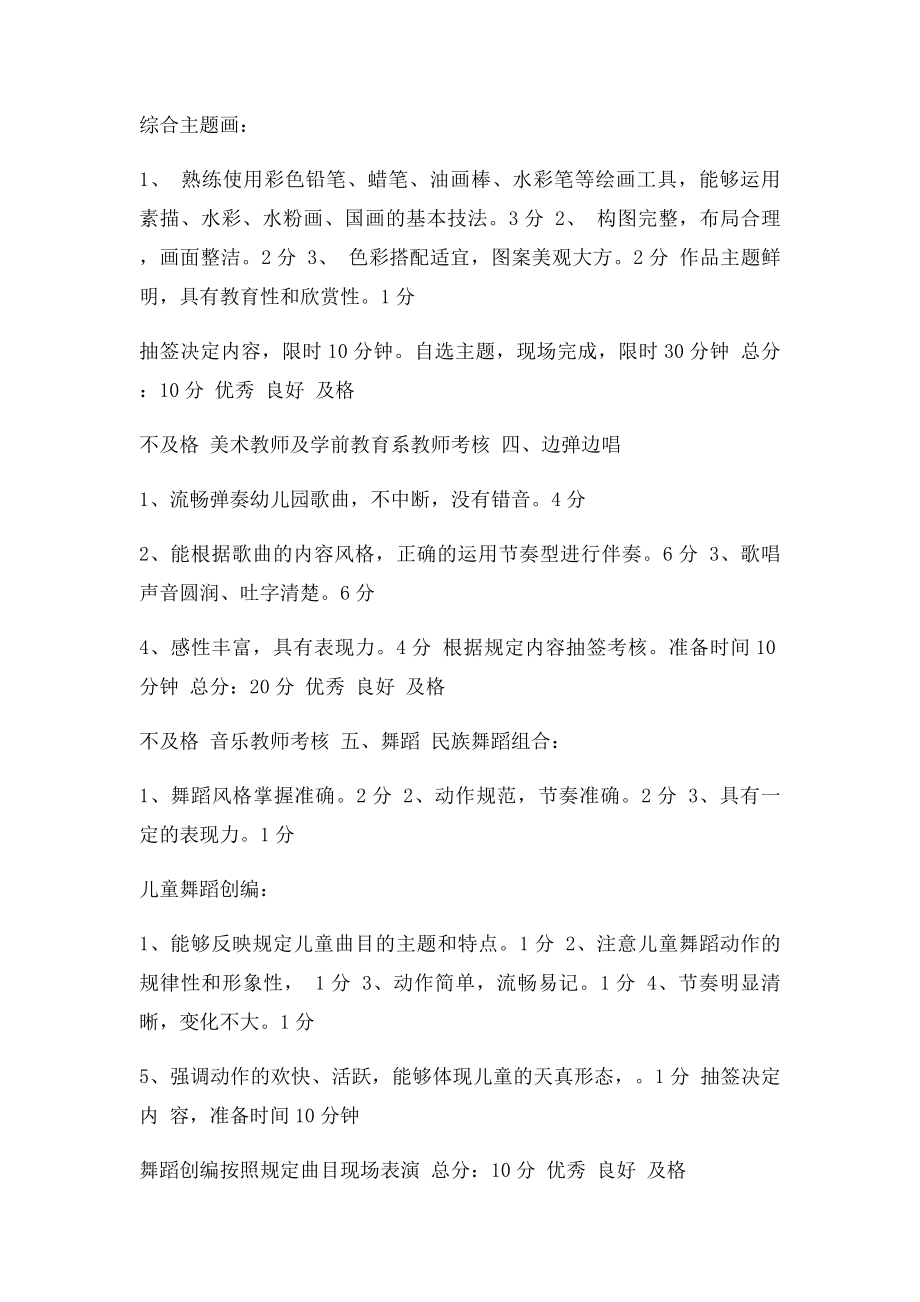 幼儿教师专业技能考核一览表(1).docx_第2页