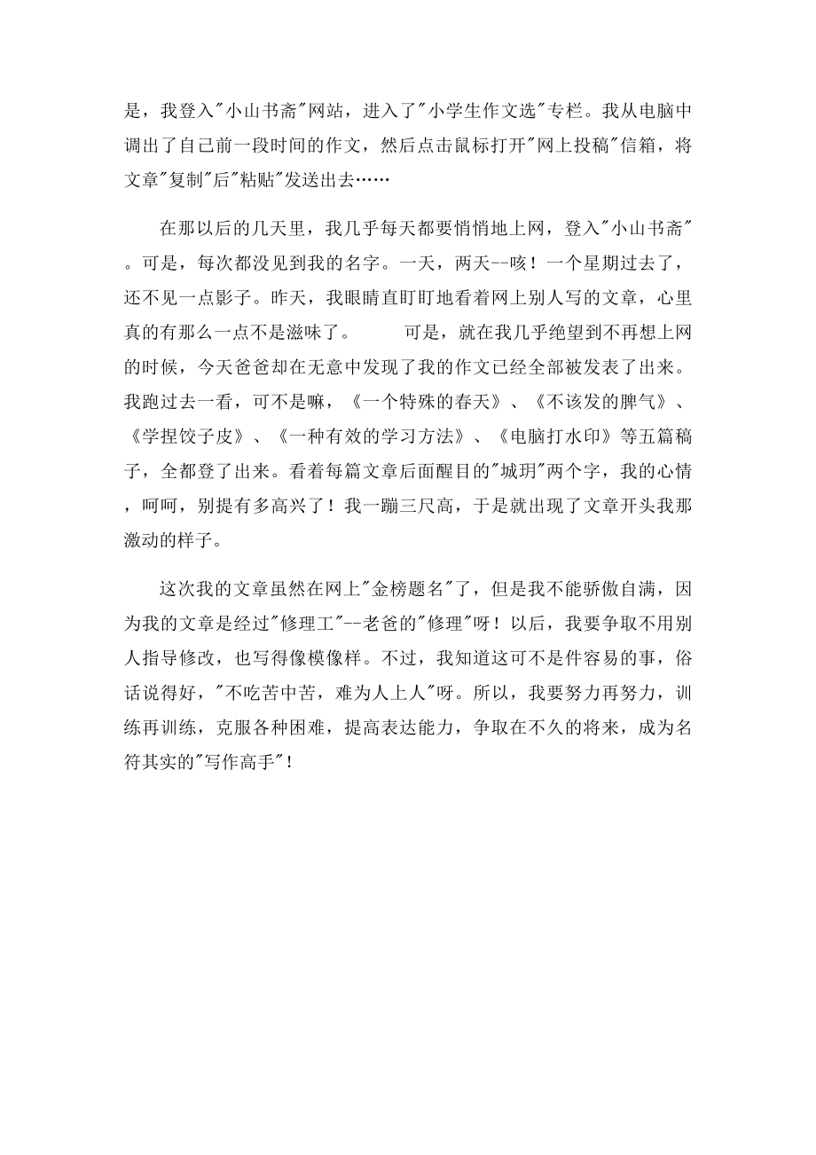 我的作文上网了(1).docx_第2页