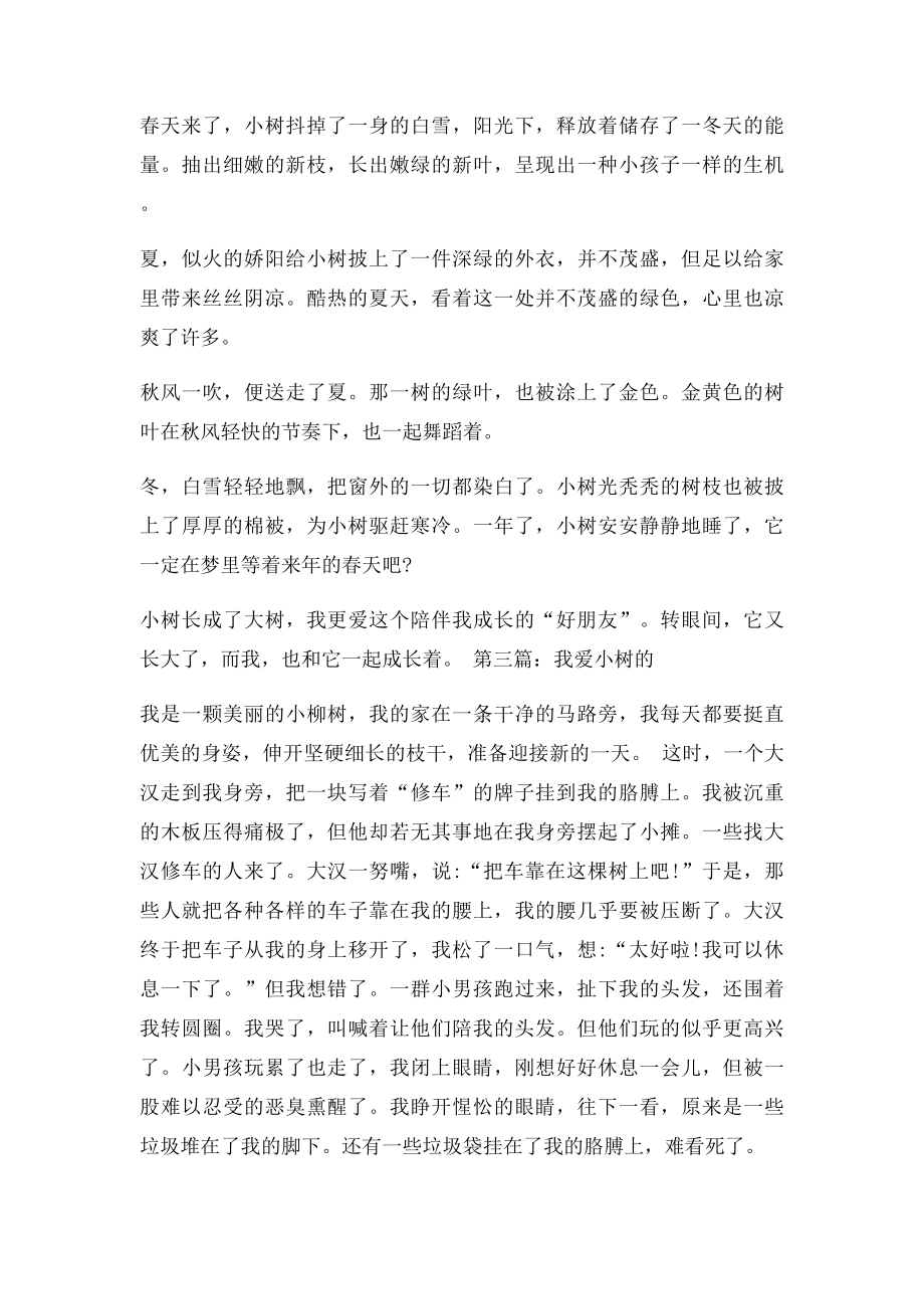 我爱小树作文300字.docx_第2页