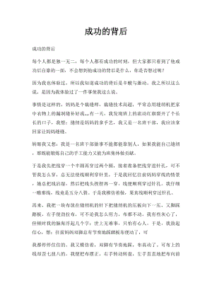 成功的背后(1).docx