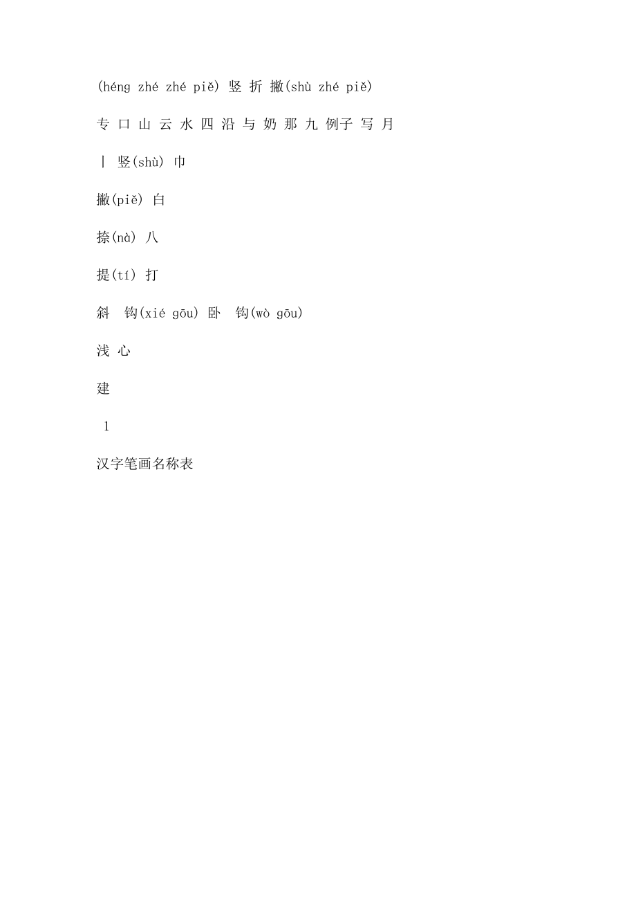 幼儿汉字笔画顺序识字表.docx_第2页