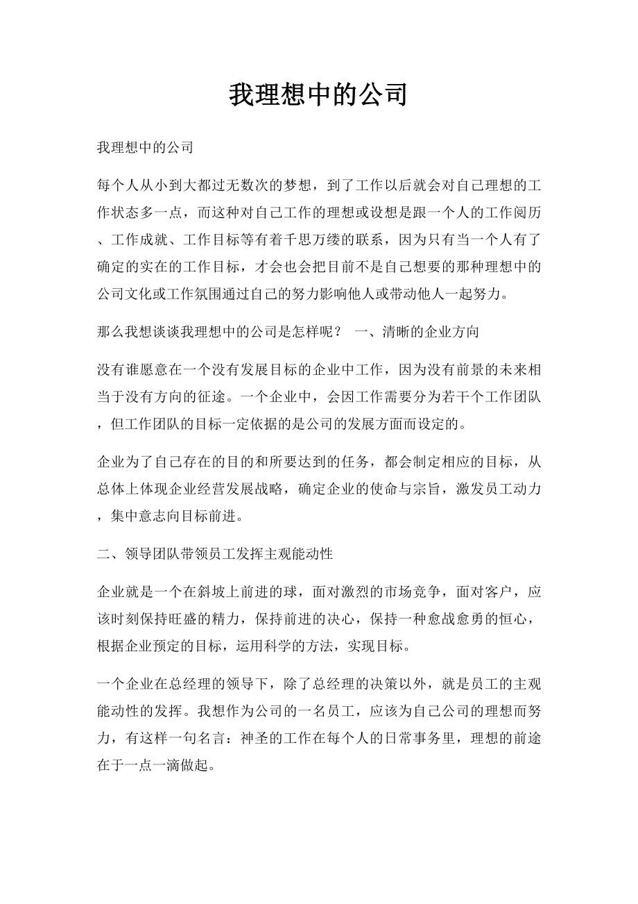 我理想中的公司.docx_第1页