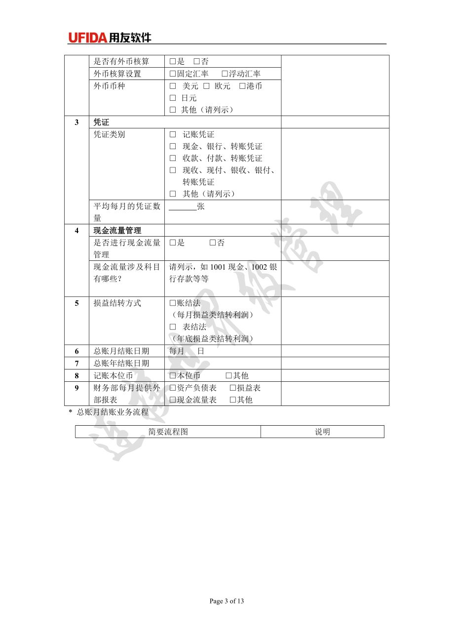 【精品】用友ERPU8实施调研问卷.doc_第3页