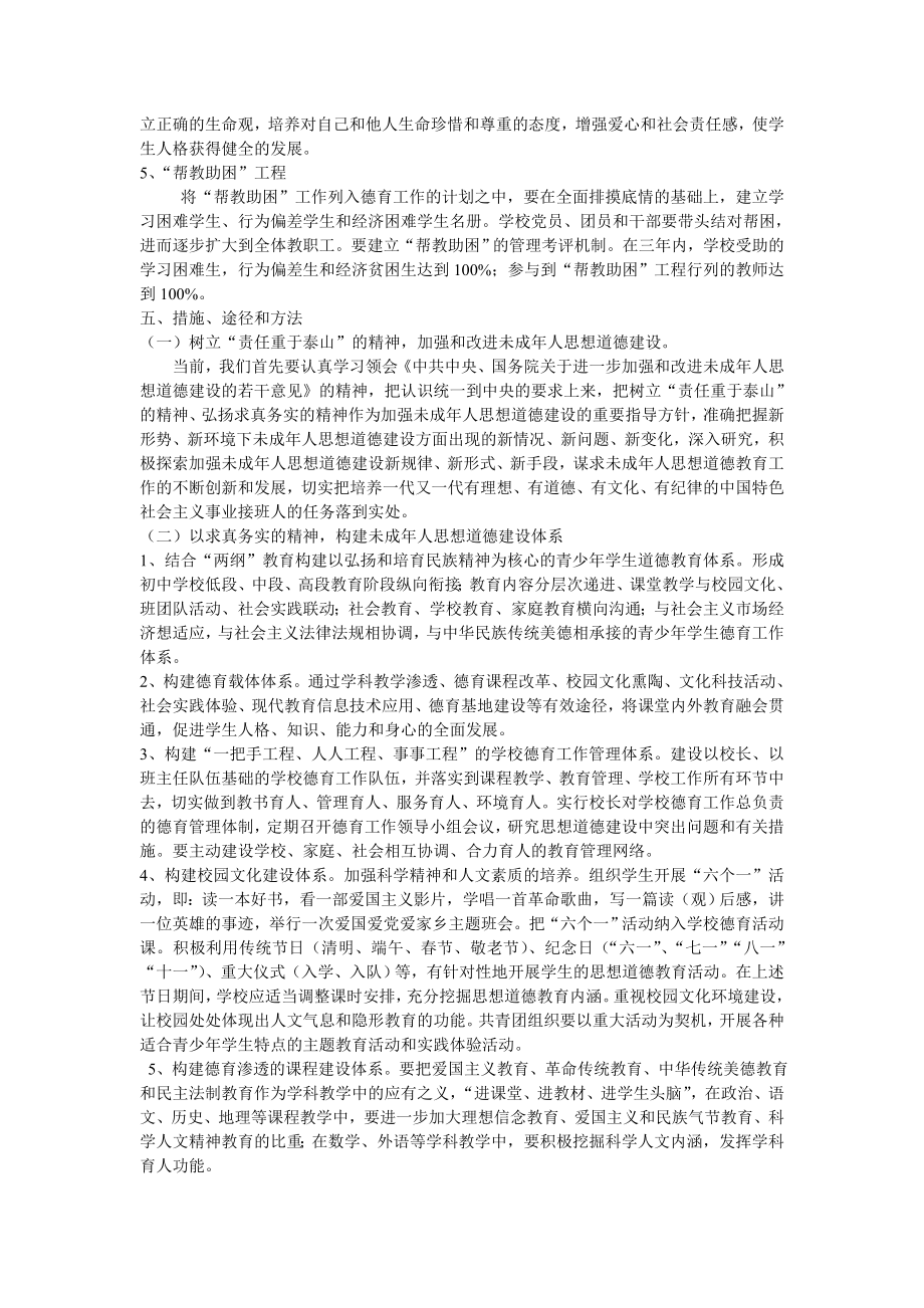 关于加强未成人思想道德建设的实施方案.doc_第2页