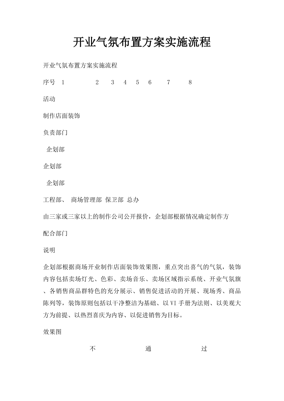 开业气氛布置方案实施流程.docx_第1页