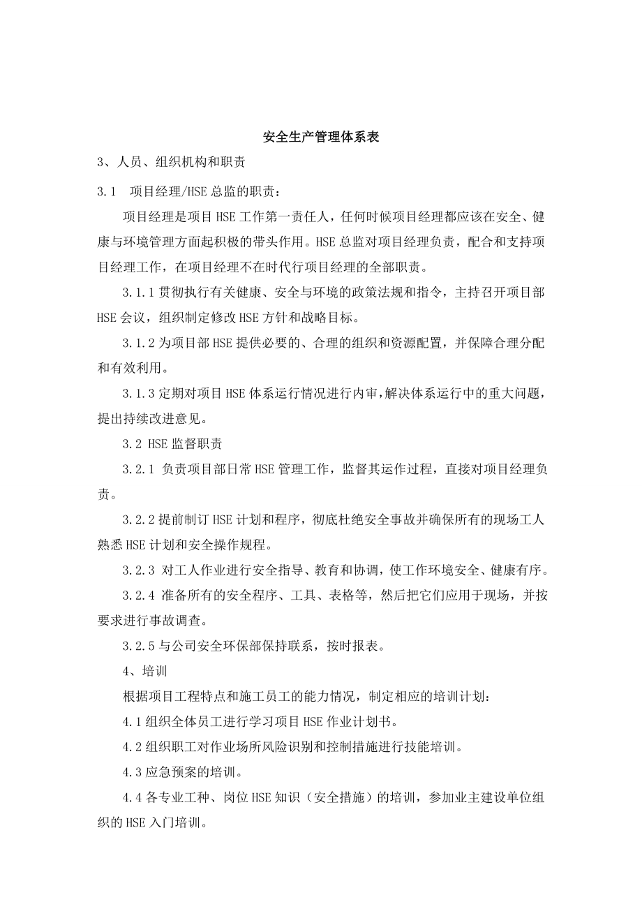 公司HSE体系建设文件 HSE结构 安全措施.doc_第2页