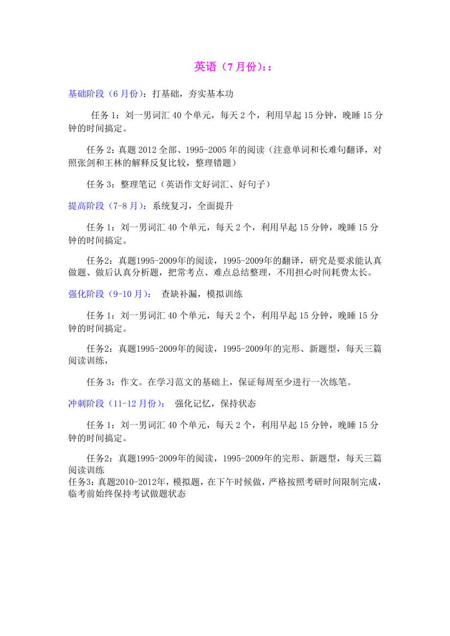 攻克考研——公共课复习计划.doc_第1页