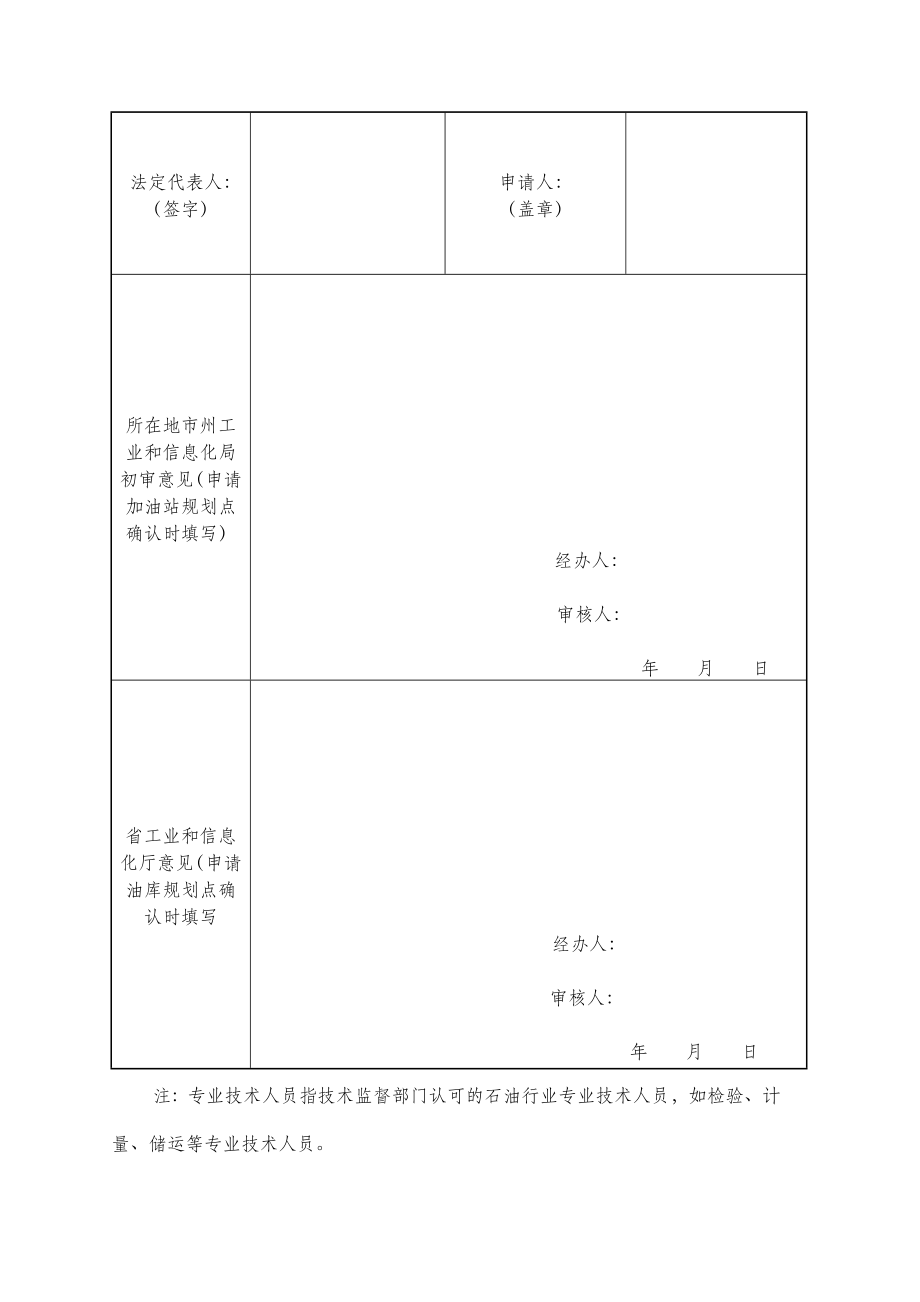 吉林省成品油经营企业规划确认申请表.doc_第2页