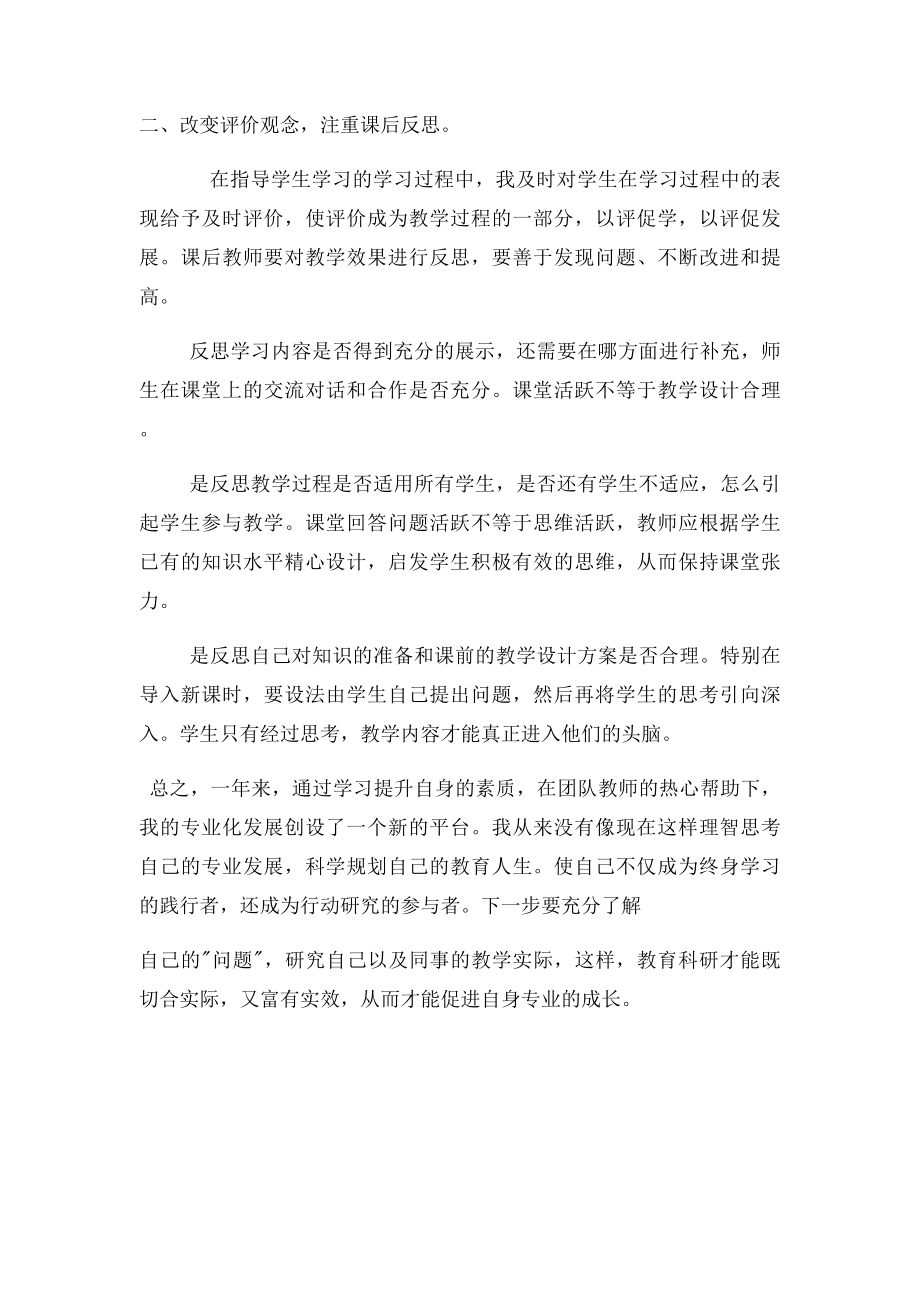 教师个人专业发展年度总.docx_第2页