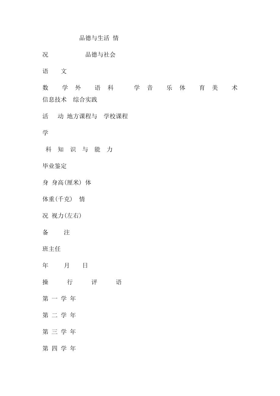 小学学生学籍表.docx_第2页