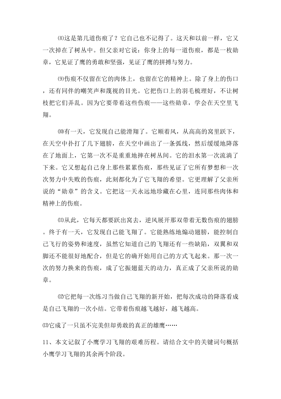 带着伤痕飞翔 阅读答案.docx_第2页