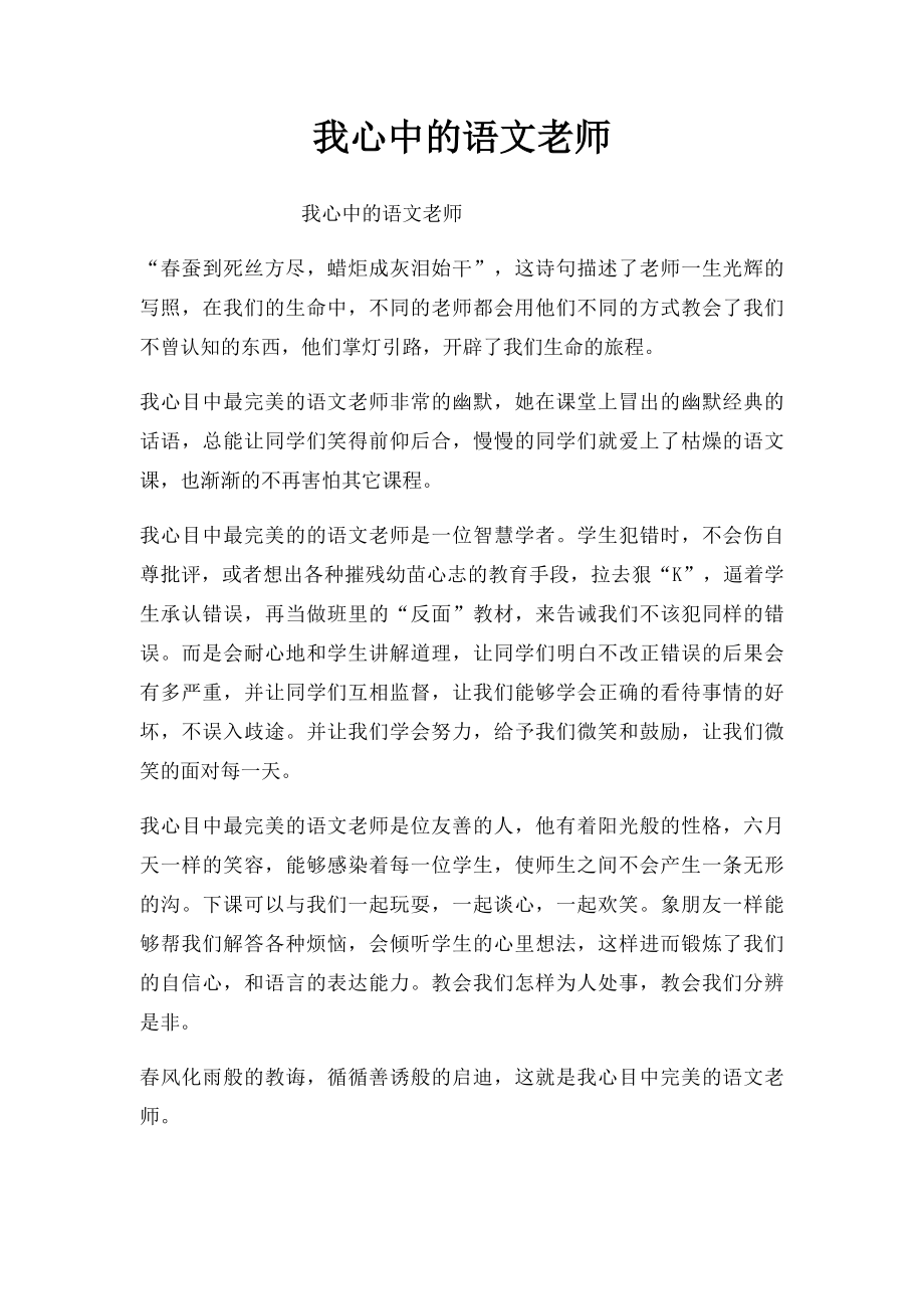 我心中的语文老师.docx_第1页