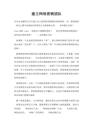 建立网络营销团队.docx