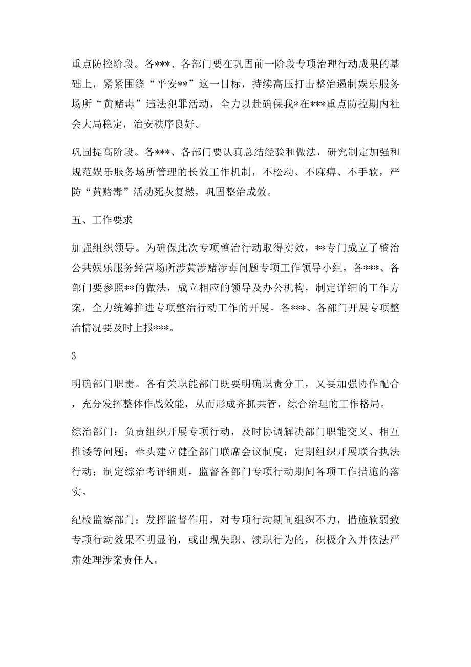 打击黄赌毒违法犯罪专项行动方案.docx_第3页