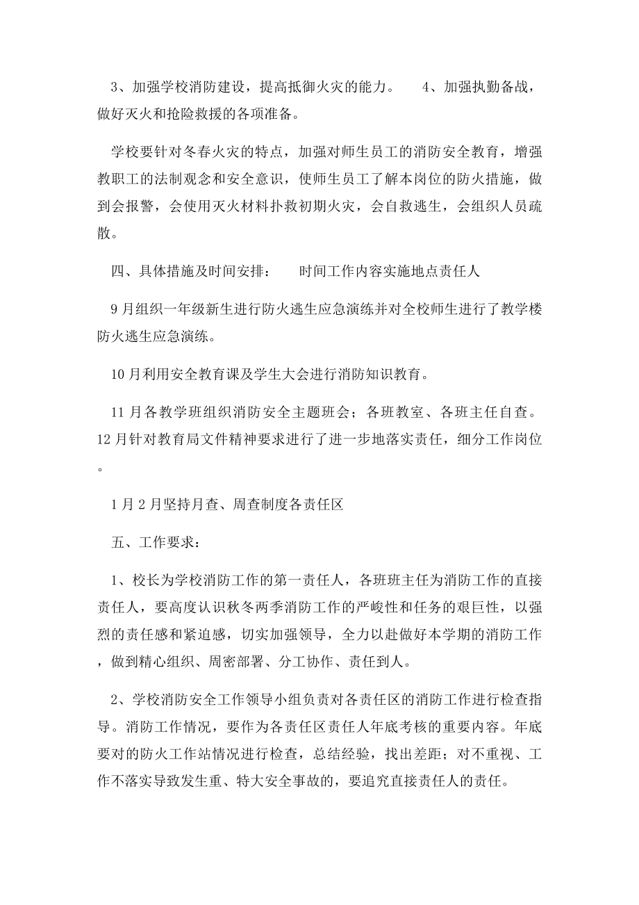 张滩小学消防安全工作实施方案.docx_第2页