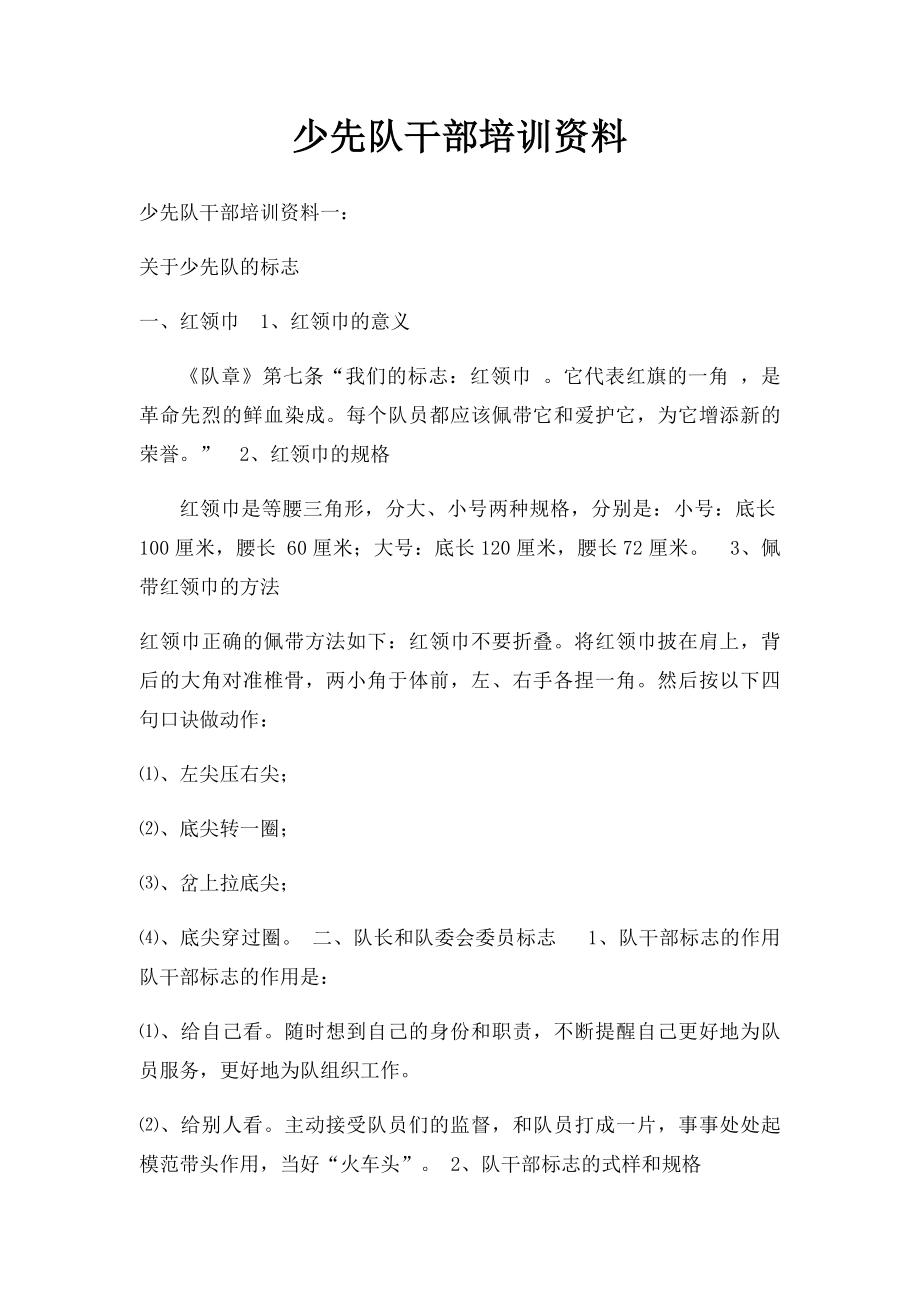 少先队干部培训资料.docx_第1页