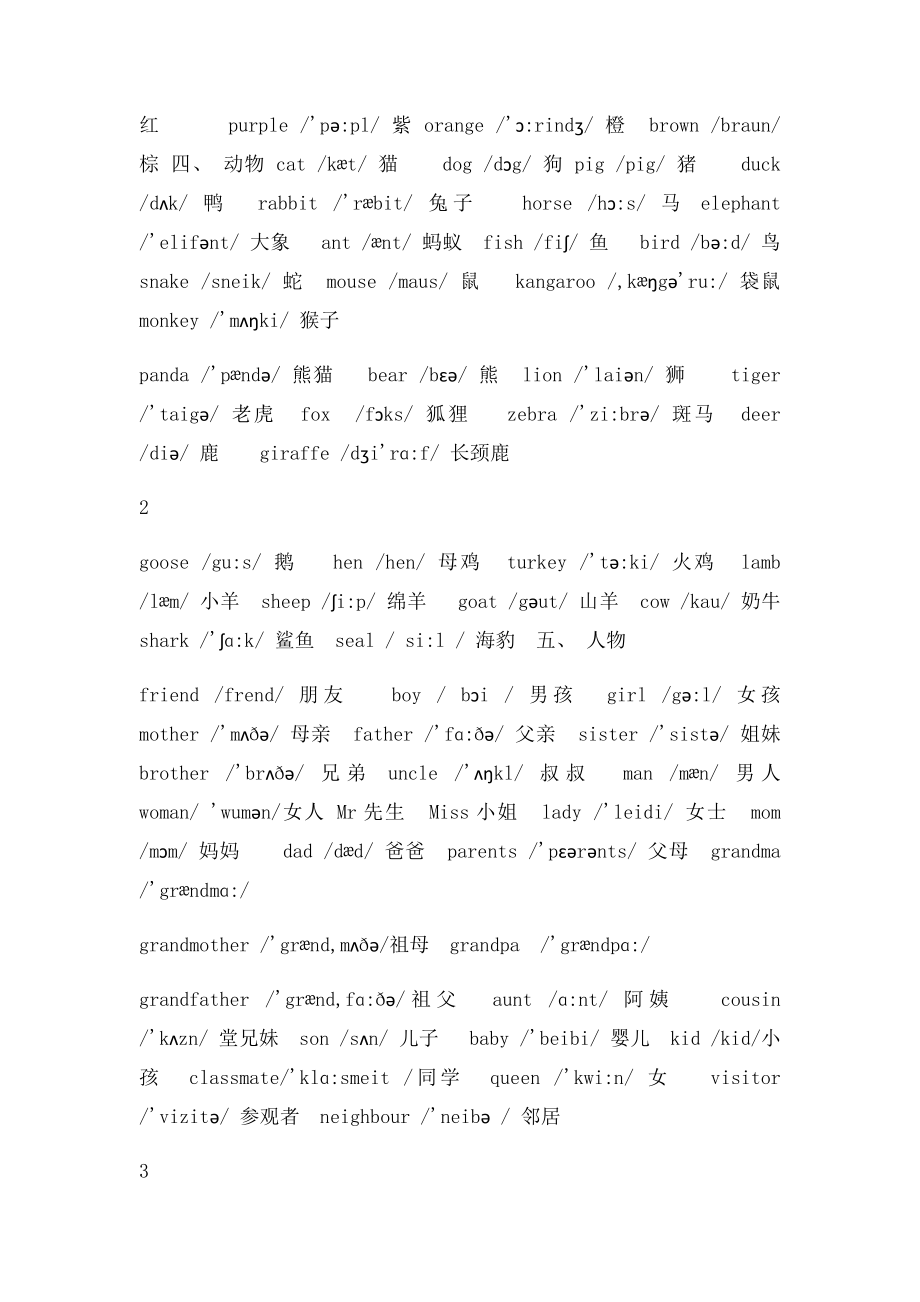 小学英语单词大全超值免费(1).docx_第2页