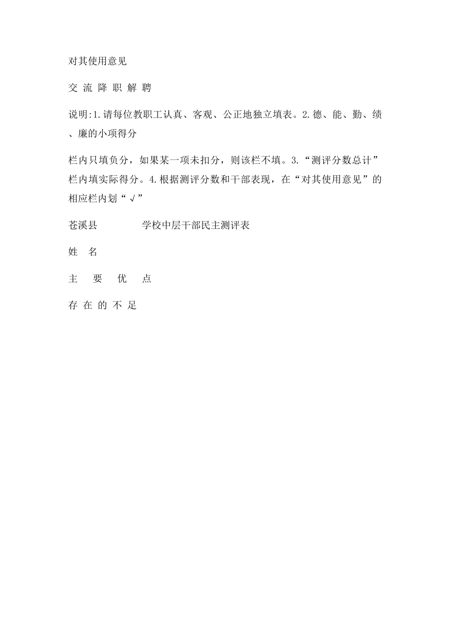 学校中层干部民主测评表.docx_第3页