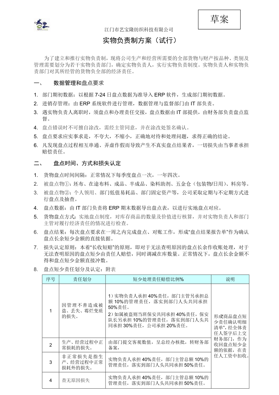 实物负责制方案(试行).doc_第1页