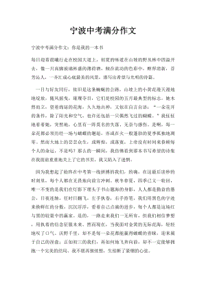 宁波中考满分作文(1).docx