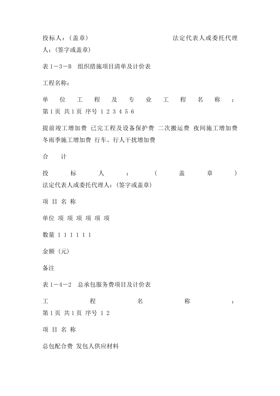 建筑工程预算书模板.docx_第2页