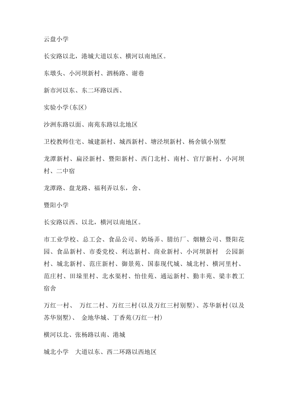 张家港城区小学初中学区划分.docx_第2页