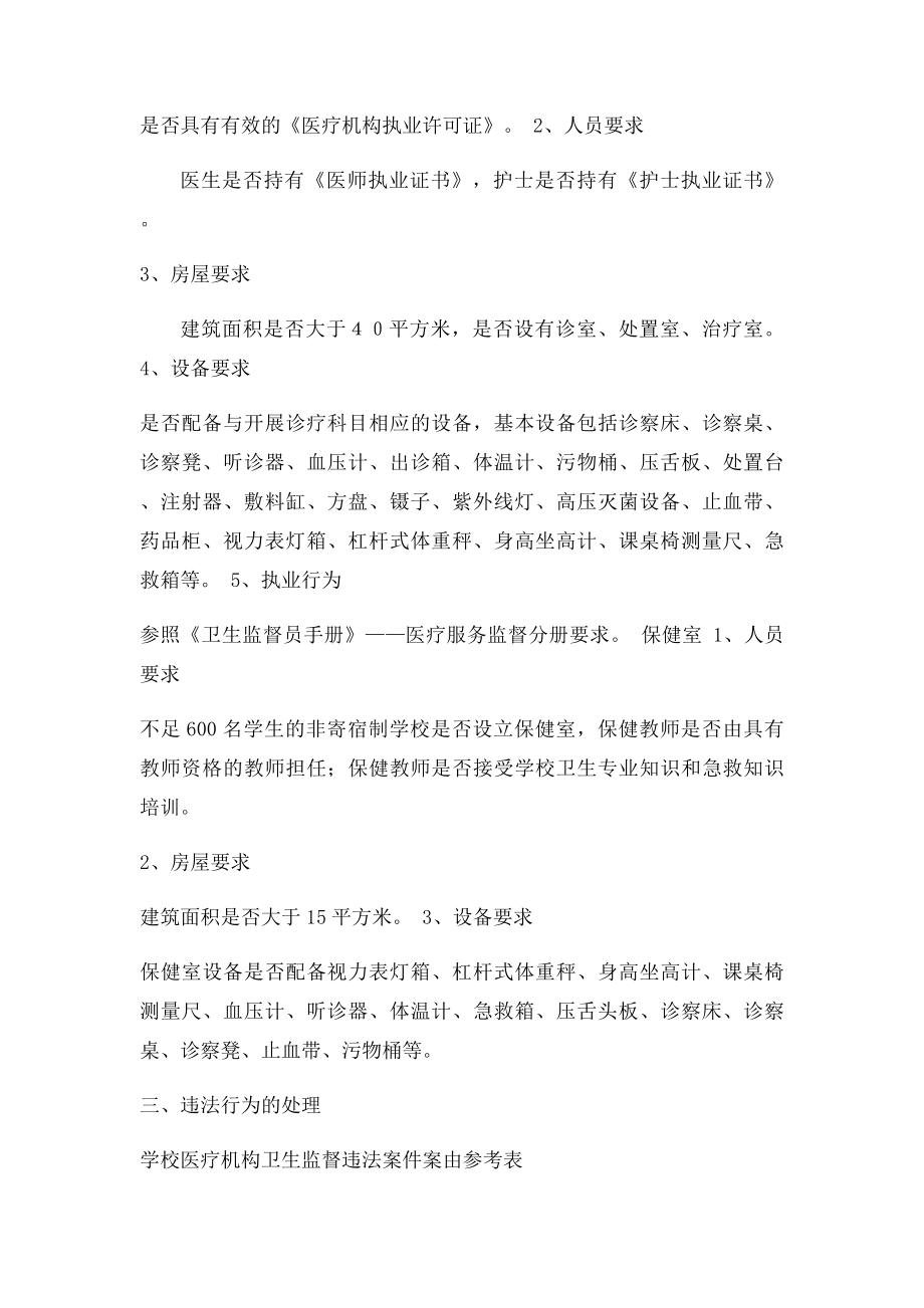 学校传染病防治监督检查内容.docx_第3页