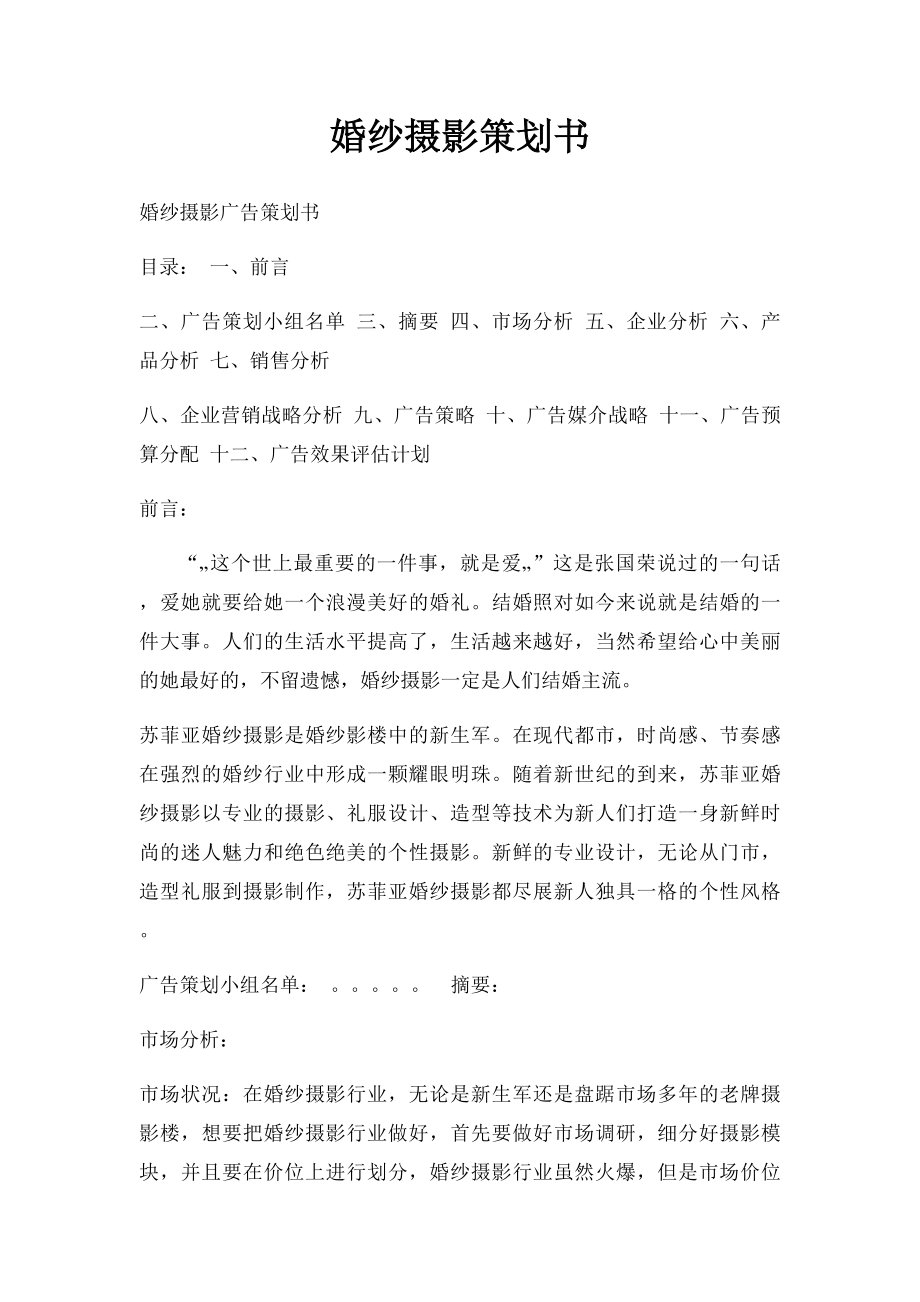 婚纱摄影策划书.docx_第1页