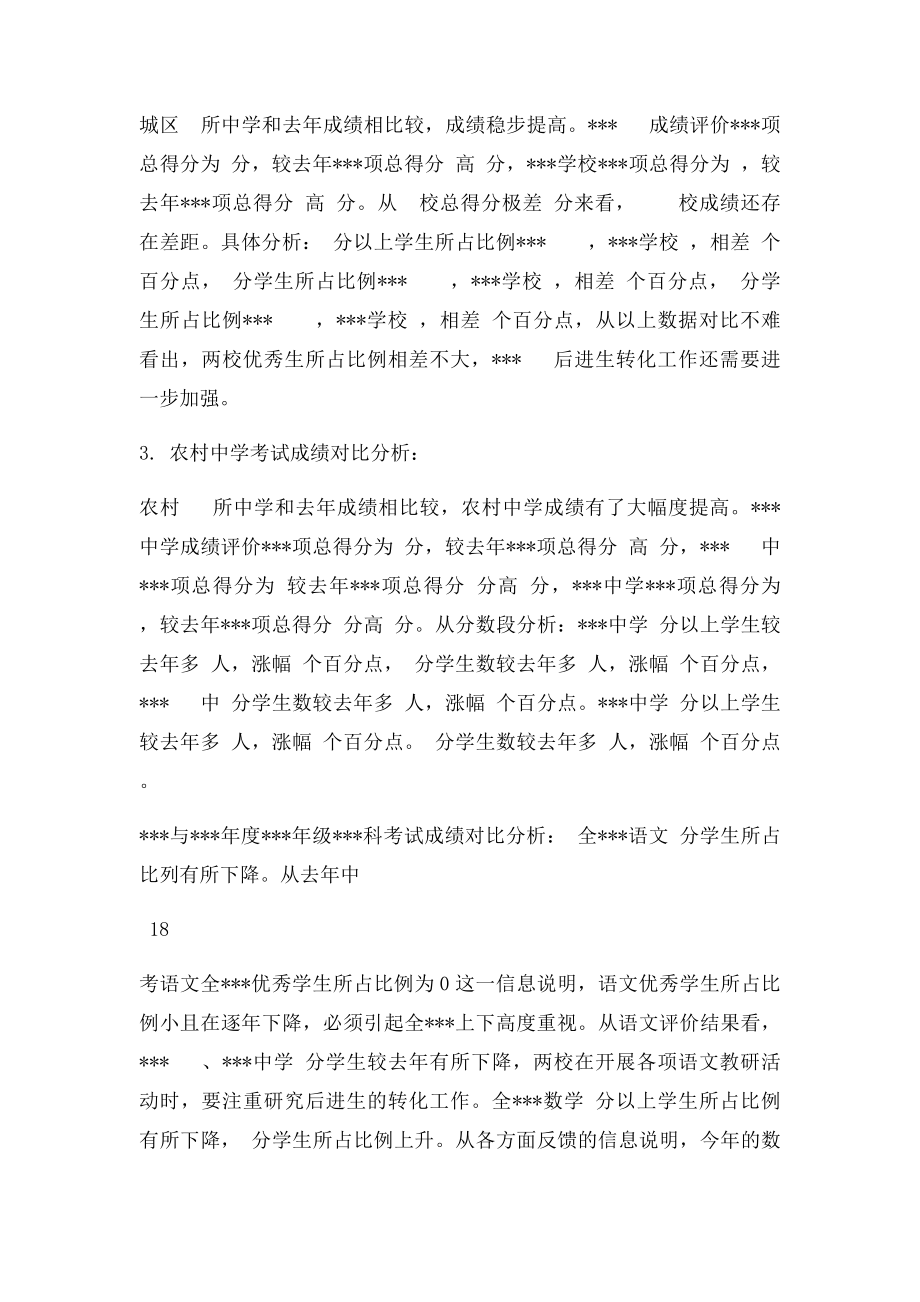 学业水平考试质量分析报告模板.docx_第2页