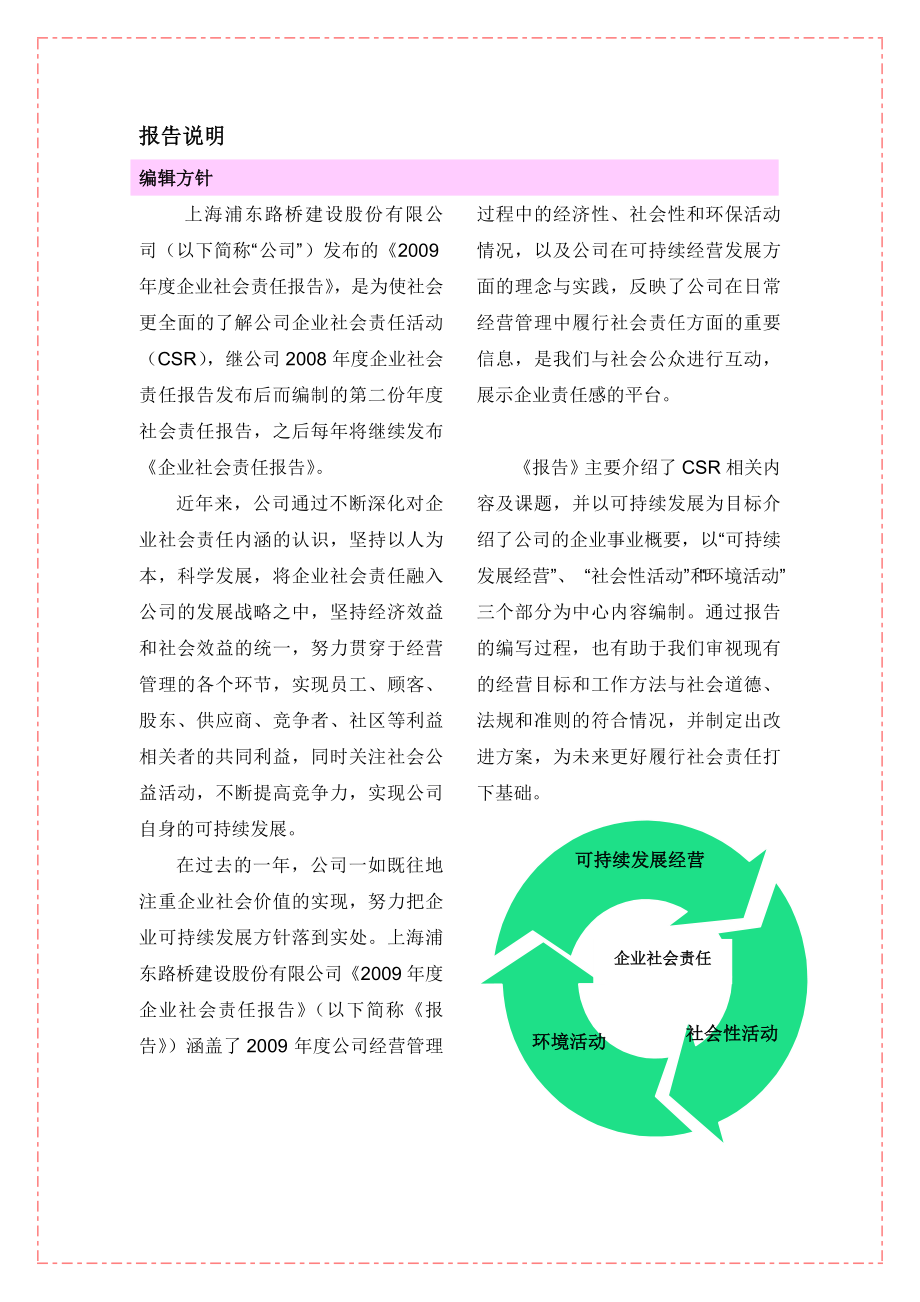 企业社会责任报告上海浦东路桥建设.doc_第2页