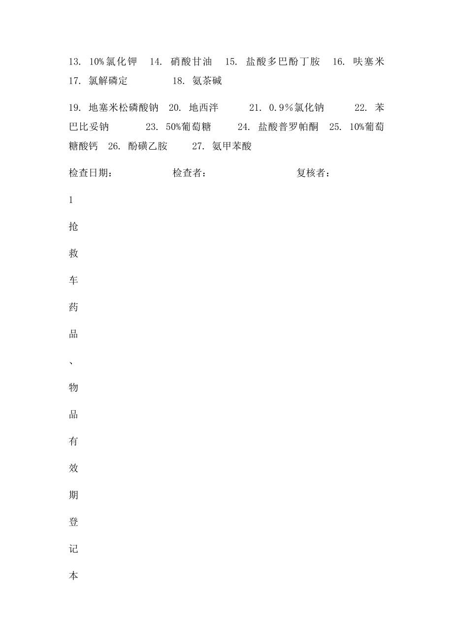 抢救车药品物品有效期管理登记本.docx_第2页