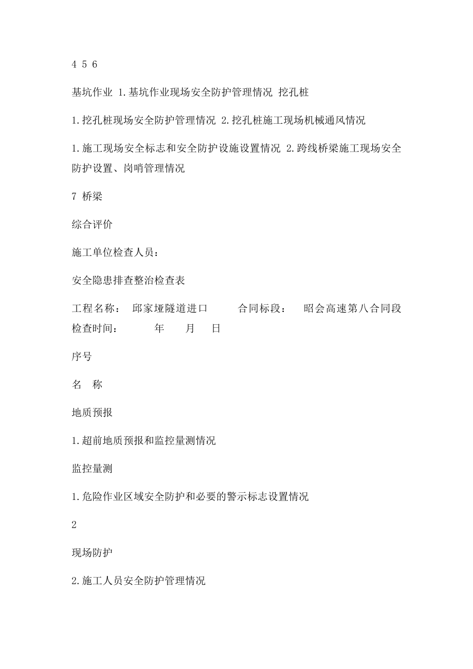 安全隐患排查整治检查表.docx_第2页