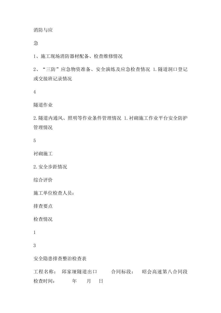 安全隐患排查整治检查表.docx_第3页