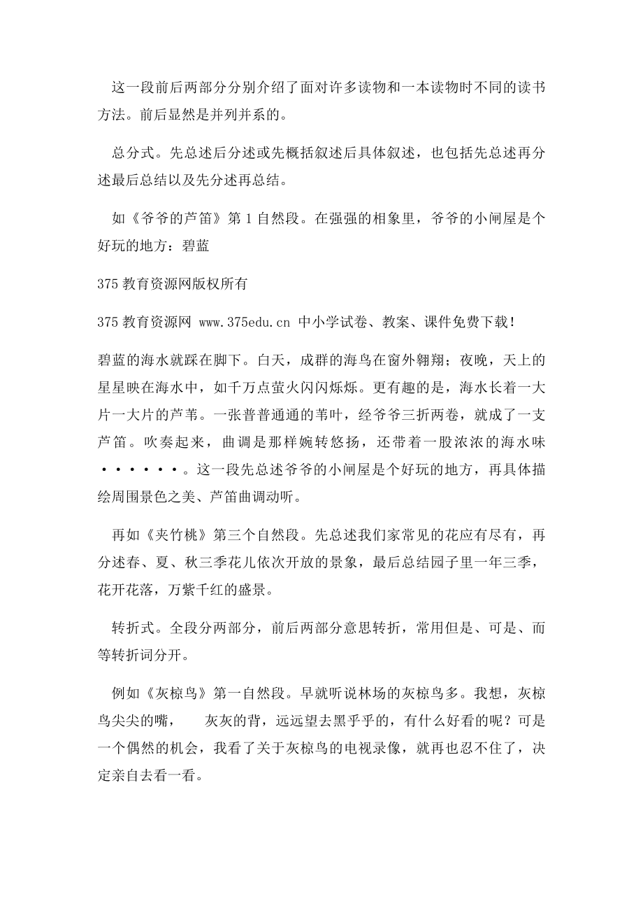 小学六年级语文小升初总复习精品资料阅读和作文.docx_第3页