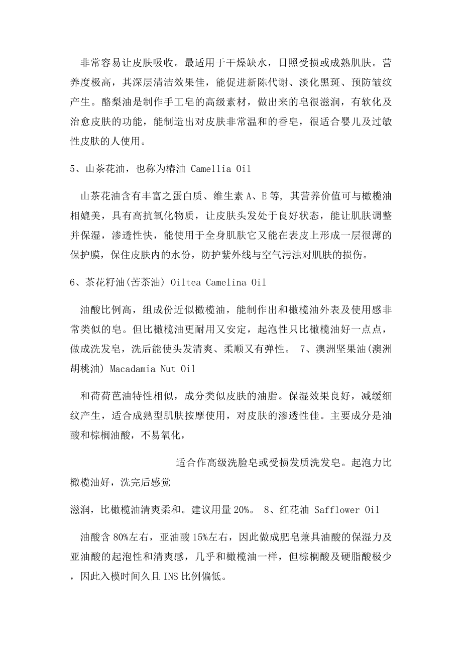 手工皂常用油脂分类介绍 .docx_第2页