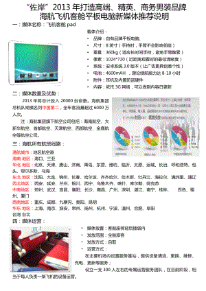 关于海航飞机客舱平板电脑新媒体推荐说明.doc