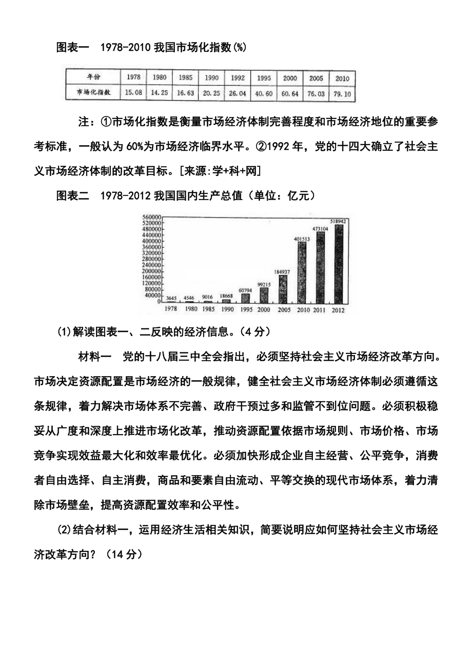 高三政治复习经济生活主观试题集锦.doc_第3页