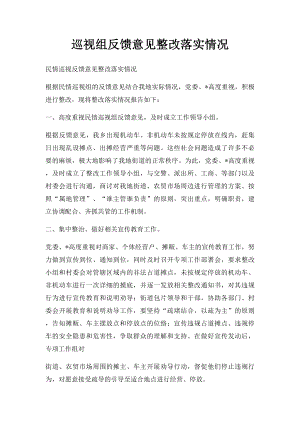 巡视组反馈意见整改落实情况.docx