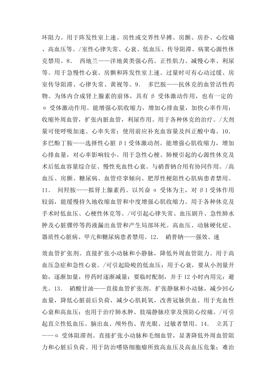 急救药品目录.docx_第2页