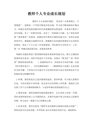 教师个人专业成长规划.docx