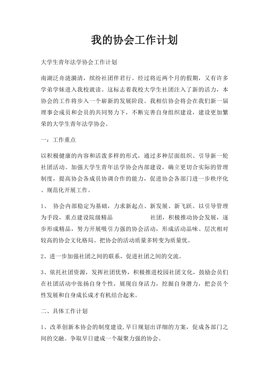 我的协会工作计划.docx_第1页